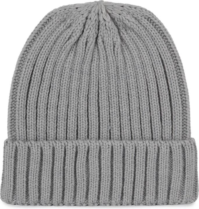 Actual product image K-up Double ribbed beanie with lapel