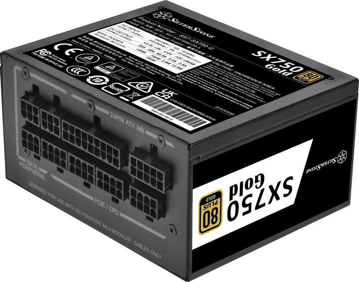 Actual product image Silverstone SST-SX750-G 80 PLUS Gold, modular - 750 Watt (750 W)