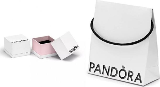 Actual product image Pandora Sparkling Heart Double Dangle Charm (Silver 925)