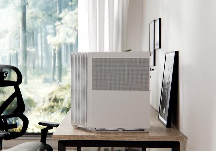 Actual product image APNX V1 PC case, midi tower, ATX, tempered glass - white (ATX)