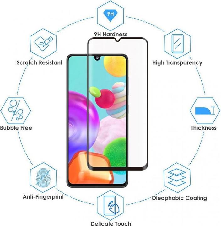 Immagine prodotto Screenguard Samsung Galaxy A41 Pellicola di vetro protettiva a schermo intero 2.5D 9H (1 Pezzo/i, Samsung Galaxy A41)