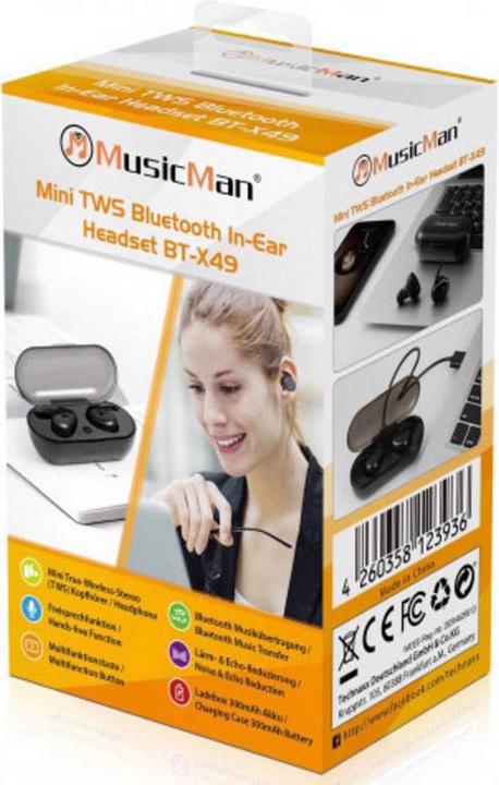 Immagine prodotto Technaxx Musicman BT-X49 (ANC, 3 h, Senza fili)