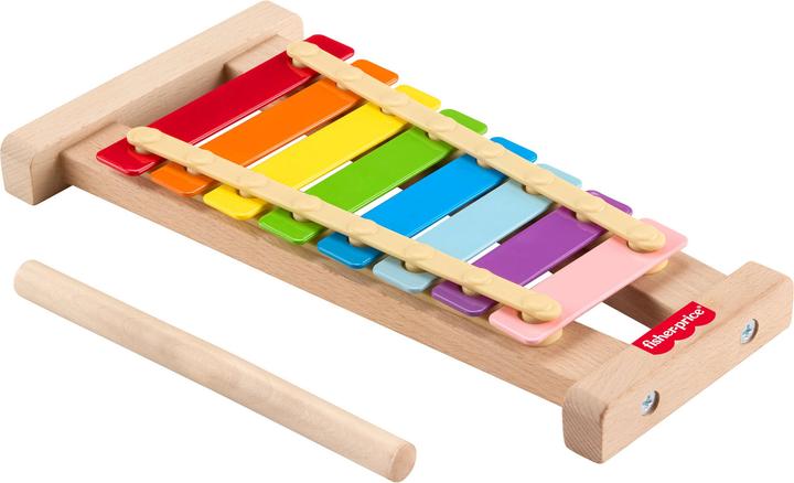 Actual product image Fisher-Price colourful xylophone with wooden hammer game (Multilingual)