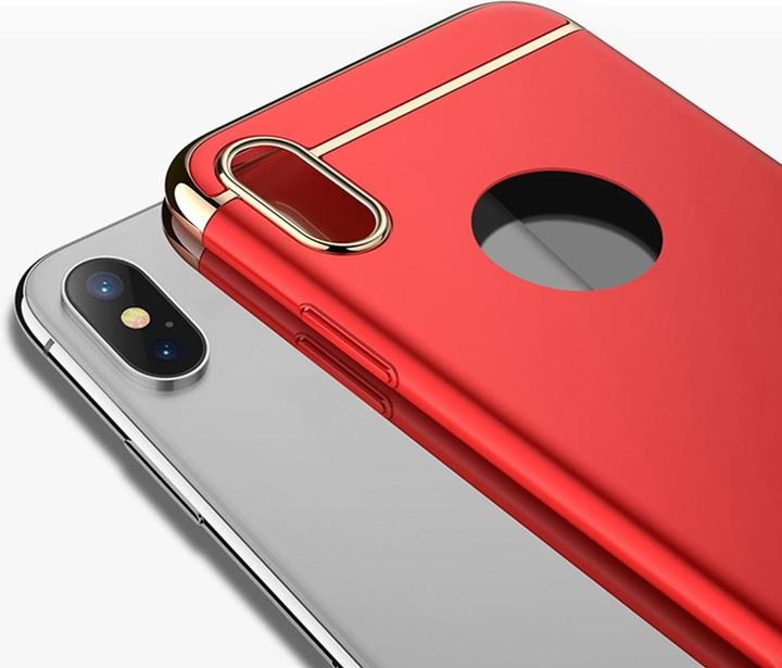 Produktbild König Design Apple iPhone X Hülle Case Handy Cover Schutz Tasche Schutzhülle Bumper Etuis Rot (Apple iPhone X)