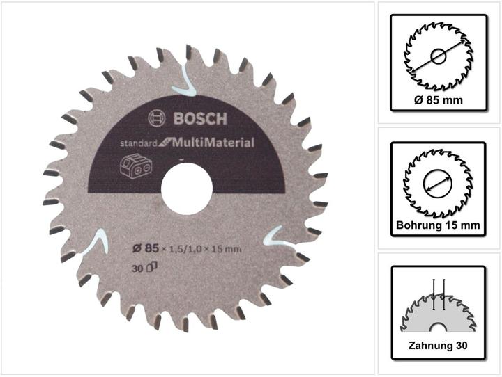 Actual product image Bosch Professional Zubehör PRO Multi Material cordless circular saw blade, 85 x 1.5 x 15 mm