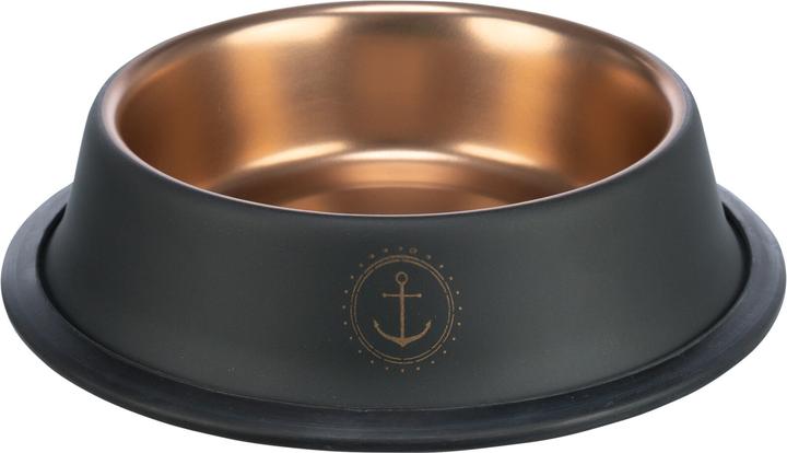 Produktbild Trixie Edelstahlnapf BE NORDIC 0.9 l, ø 23 cm, Schwarz/Bronze (0.90 l)