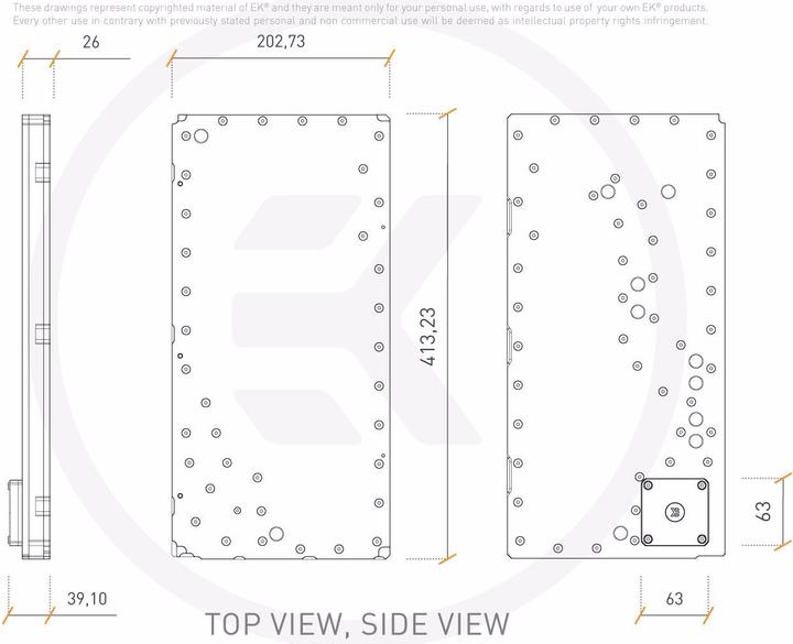 Actual product image EKWB Distroplate