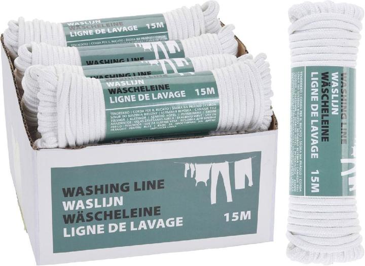 Image du produit Excellent Houseware Corde à linge polyester 15mtr blanc