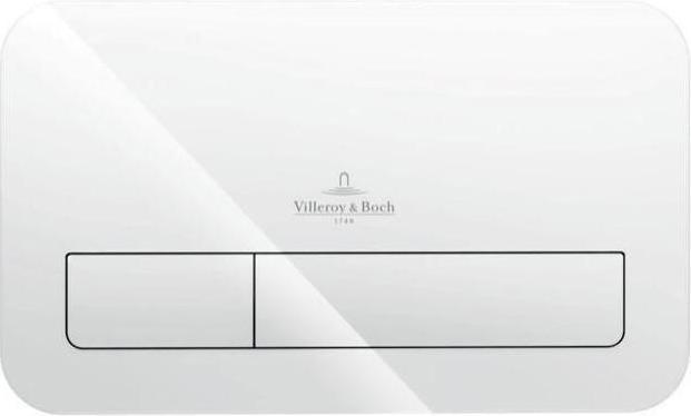 Actual product image Villeroy & Boch V&B Flush Plate ViConnect M200 269x161x13mm Glass, Glossy White