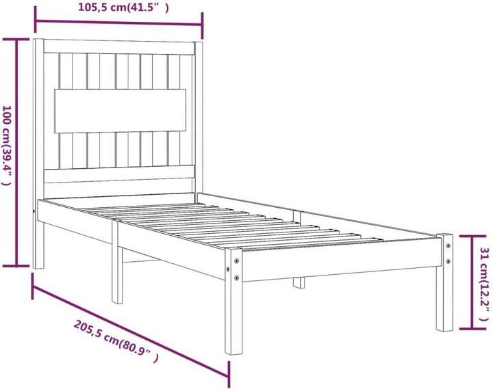 Produktbild VidaXL Thyria (100 x 200 cm)