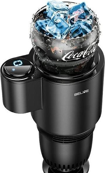 Actual product image Usams Beline Samochodowy schładzacz do napojów z funkcją podgrzewania czarny/black BLNCC01