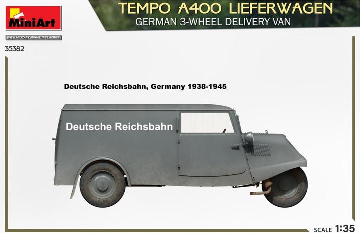 Produktbild Mini art Tempo A400 Lieferwagen. German 3-Wheel Delivery Van