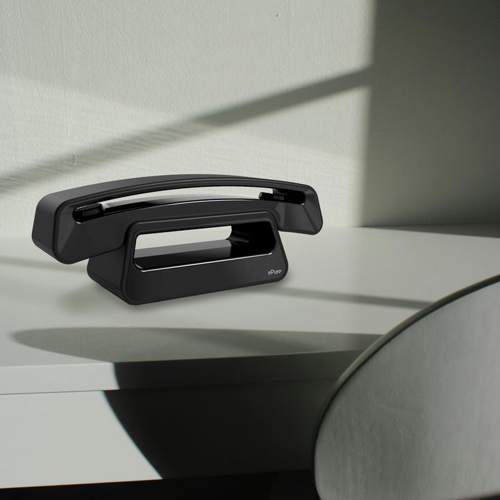 Produktbild Alcatel Epure Iconic schwarz - Einfach zu bedienendes schnurloses DECT-Design-Telefon, mit Freisprec