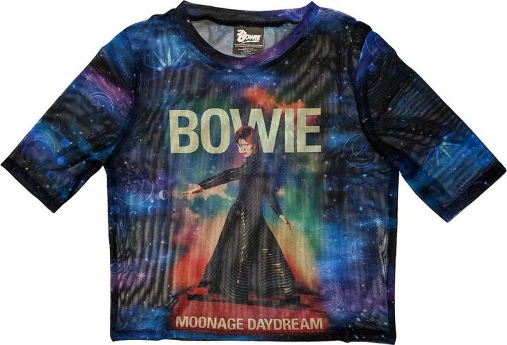 David Bowie Moonage Daydream Mesh Crop Top