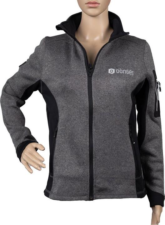 Immagine prodotto Dönges Giacca in maglia di pile "Marieke" antracite, GR.M, 3 x logo (M)