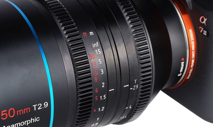 Actual product image Sirui Venus 50mm T2.9 1.6x full frame anamorphic lens Z mount (Nikon Z, full size)