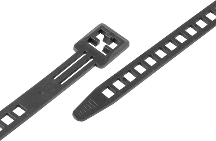 Image du produit Steffen Colliers de serrage noirs 140mm x 9.0mm détachables, paquet de 100 pcs. (Serre-câbles en plastique, 140 mm, 100 pcs)