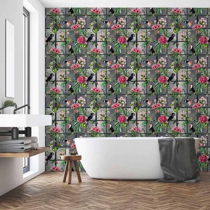 Actual product image Arthouse Cuban Tropicana Wallpaper (53 x 1000 cm)
