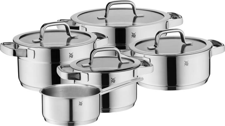 WMF Compact Cuisine Topf-Set, 5-teilig (24 cm, Pfannenset + Topfset, Edelstahl)