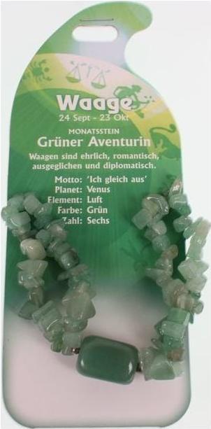 Immagine prodotto Roost Bracciale Libra G243 Gr. Aventurine (Avventurina grande)