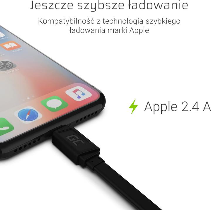 Produktbild GreenCell USB A — Lightning (0.25 m)
