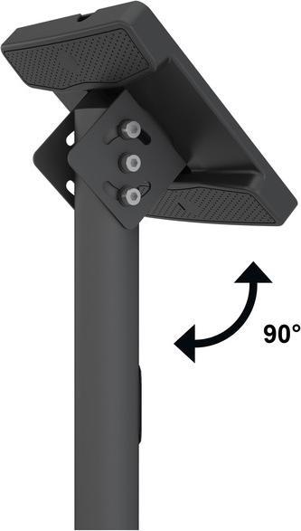 Image du produit Multibrackets Support plafond 1x, 32"-65", noir, VESA 100x