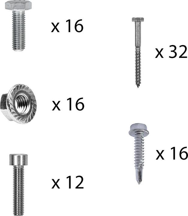 Immagine prodotto Offgridtec Kit di montaggio con ganci per tetto, regolabile a 3 vie (per tegole) per il montaggio su tetto