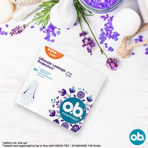 Produktbild o.b. ExtraProtect Super tampons - Variant: 42 ks (42 x, Normal)