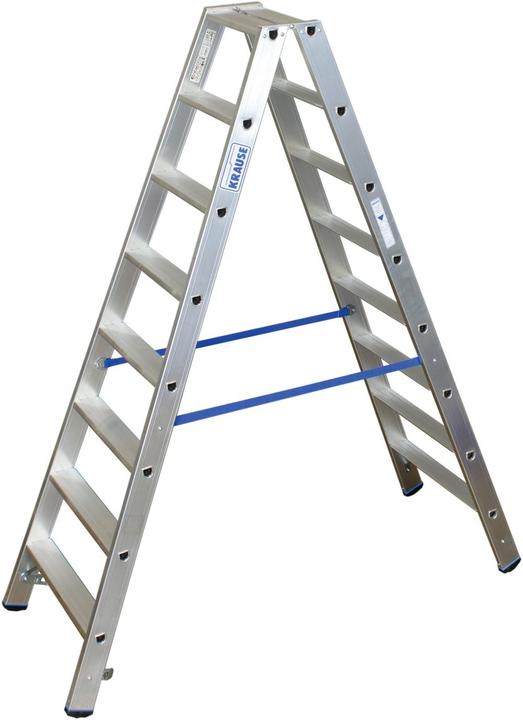 Produktbild Krause Alu-Stufendoppelleiter, ohne Rollen (Gerüst, 205 cm)