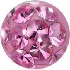 Bijouteria 1.2mm Piercing-Kugel (Kristall, Edelstahl, Epoxiharz)