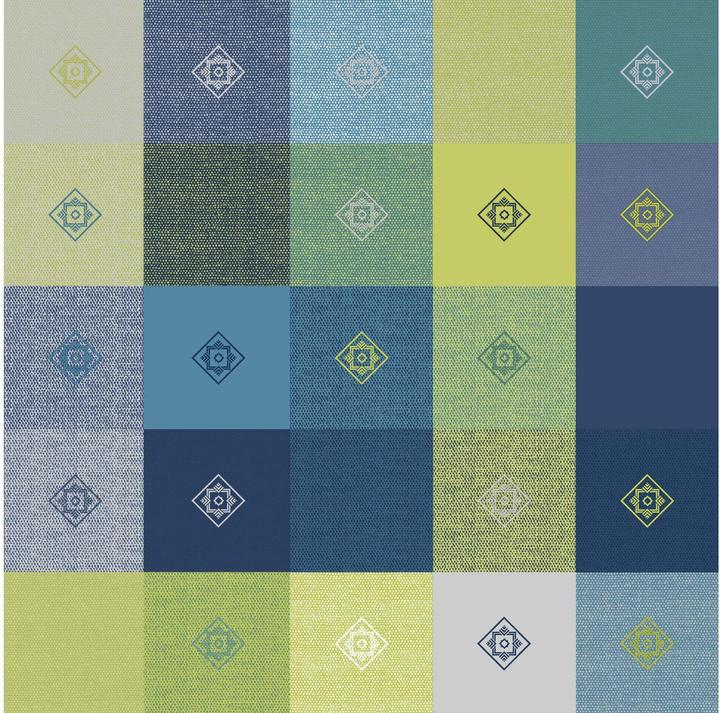 Immagine prodotto DC Table Tovaglia rotonda Manhattan Victor, Ø 150 cm, blu (150 x 150 cm)
