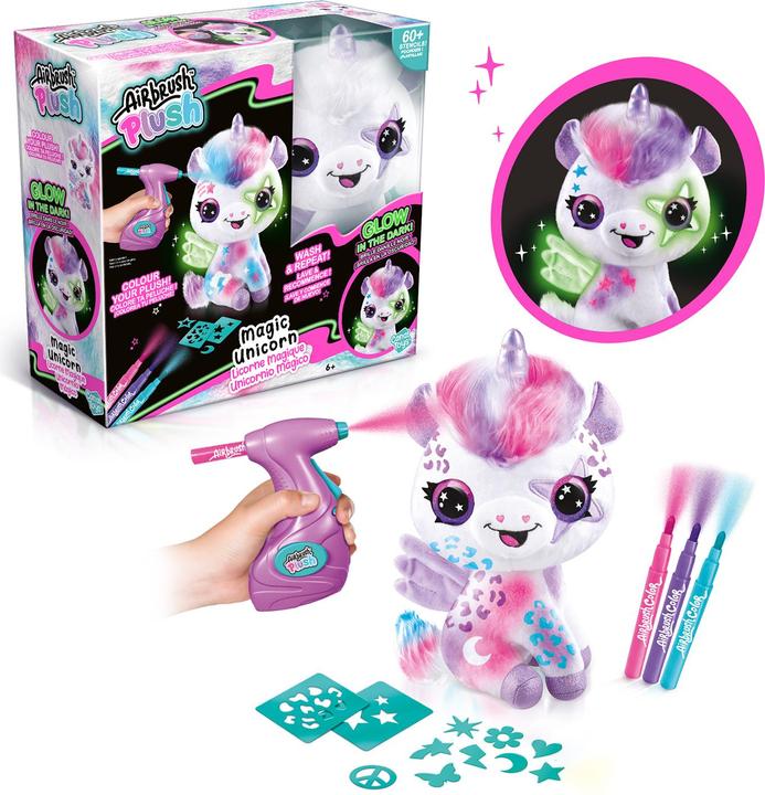 Produktbild Canal Toys Airbrush Plush - Glow in the Dark Unicorn (1274) (26.26 cm)