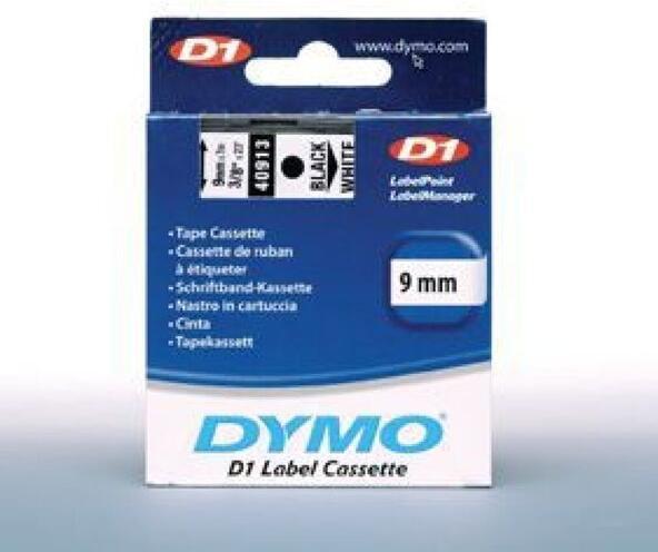 Produktbild Dymo S0720680 Standardband (0.90 cm, Schwarz, Weiss)