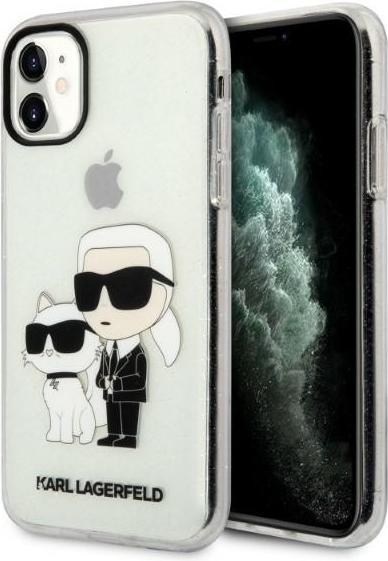 Image du produit Karl Lagerfeld IML Glitter NFT Karl & Choupette - étui pour iPhone 11 (przezroczysty) (Apple iPhone 11, Apple iPhone XR)