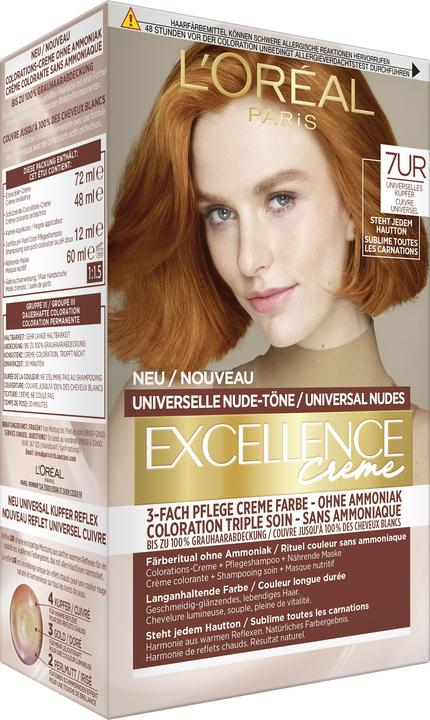 L'Oréal Paris Excellence Universal Nude (7U, Universelles Kupfer)