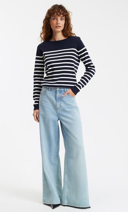 Produktbild La Redoute Collections Matrosenpullover aus Bio-Baumwolle (L)
