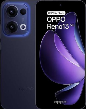 Actual product image OPPO Reno13 5G Dual Sim 12GB RAM 256GB - Blue (256 GB, Luminous Blue)