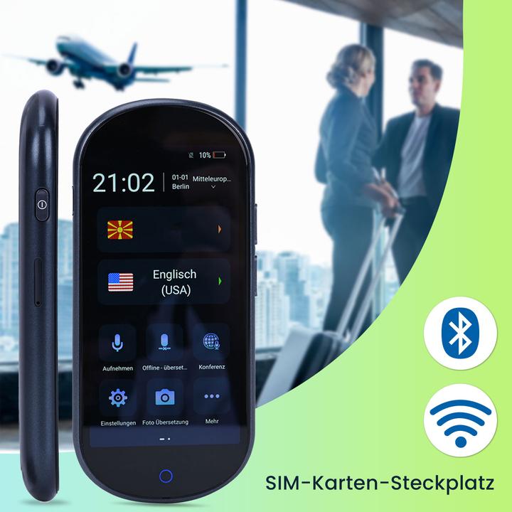 Immagine prodotto Casativo Set di 2 traduttori in tempo reale, 137 lingue, incluso il riconoscimento del testo e la (16 GB)