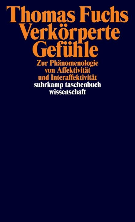Produktbild Verkörperte Gefühle (Deutsch, Thomas Fuchs, 2024)