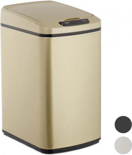Image du produit Relaxdays Poubelle capteur 12 l, automatique (12 l)