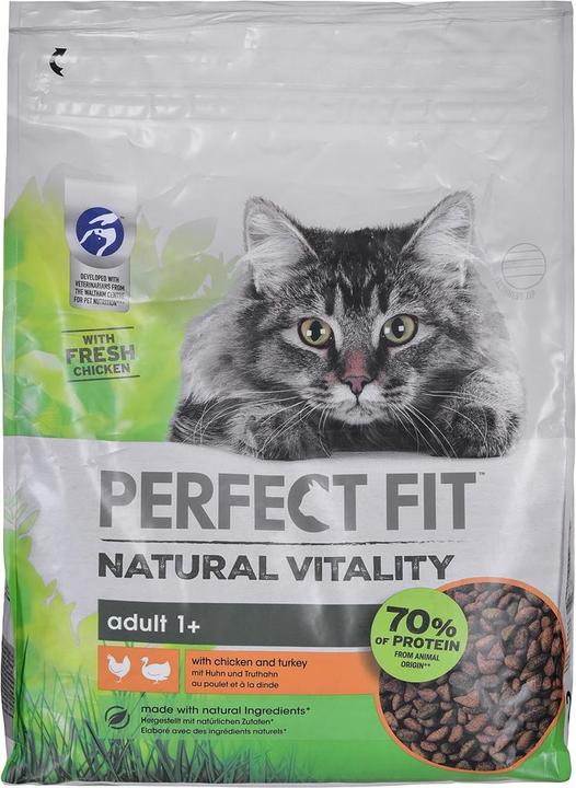 Actual product image Perfect Fit sucha karma kurczak indyk skirta kota2,4KG (Adult, 2400 g)
