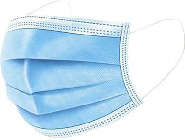 Produktbild Neutralware Mundschutz Einweg EN 14683 Vlies blau 50 St./Pack. (Typ II, 1 x)