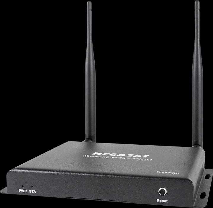 Produktbild Megasat HDMI Funkübertragung (Set) Wireless HD Sender Premium II 200 m 20 kHz, 60 kHz 1920 x 1080 Pixel (200 m, HDMI 2.0)