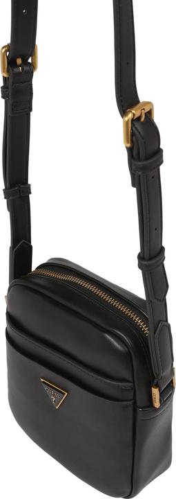 Actual product image Guess Tracolla, Textile Bag, Black, HMESCAP2215BLA, For Men, 18 x 14 x 5 c