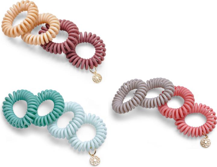 Immagine prodotto Trisa Corpo Mente e Anima Spirale Scrunchie Yoga Menta 4 cm (Elastico per capelli)