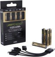 Verico LoopEnergy 4-Pack AAA PRO - Wiederaufladbare USB-C Batterie AA 1,5V 1125mWh (750mAh) Li-Ion (4 Stk., AAA, 750 mAh)