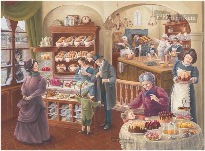Image du produit Pappnoptikum Boulangerie de Noël nostalgique (carte pliable)