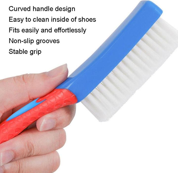 Produktbild König Design Schuhputzbürste Glanzbürste mit Griff und Naturborsten Multifunktions Nanobürste (1 x)