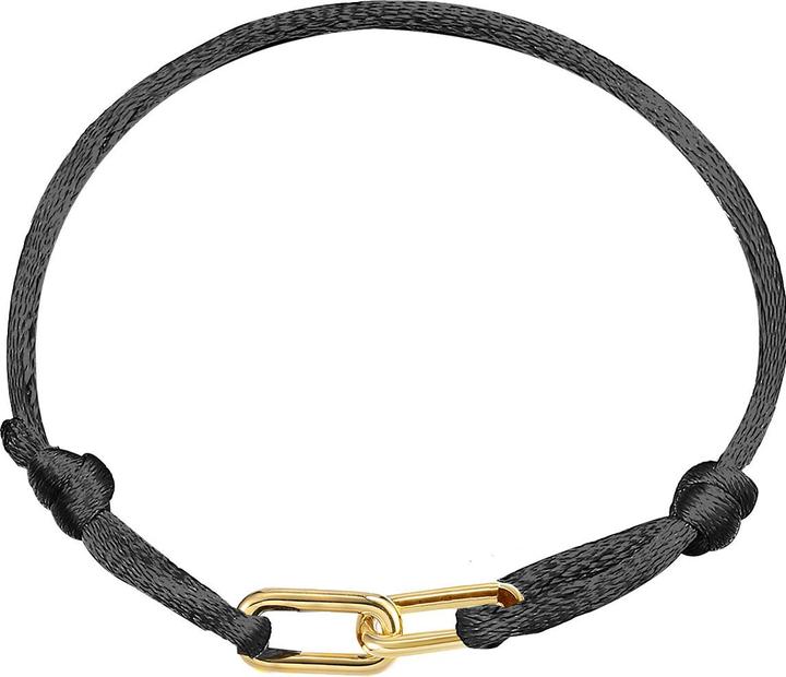 Xenox Twin Ties Armband (20 cm, Nylon, Silber 925)