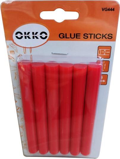 Okko GLUE STICKS 6PCS SET.11.2X100MM.RED